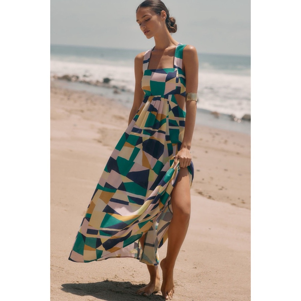 Anthropologie The Piper Bandeau Maxi Dress